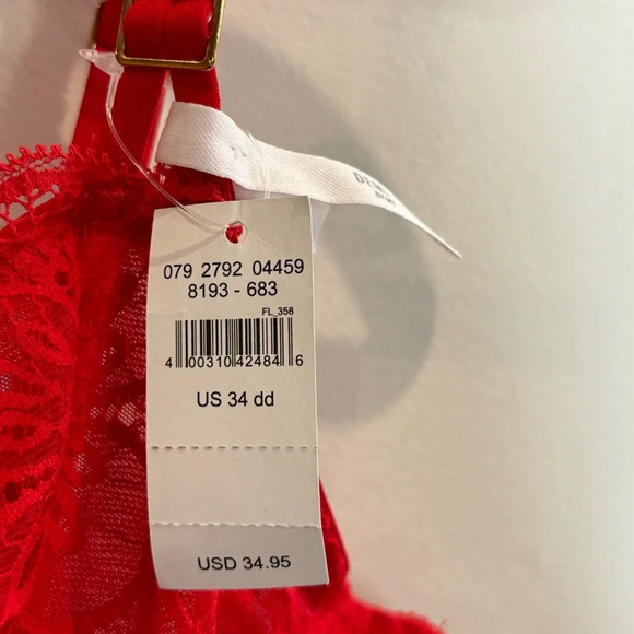 AERIE Sz 34DD Demi Underwire Lace Adjustable Straps and Back Bra NEW WITH TAGS - Picture 4 of 8